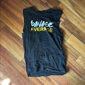 BollyX savage not average Sleeveless Graphic Tee